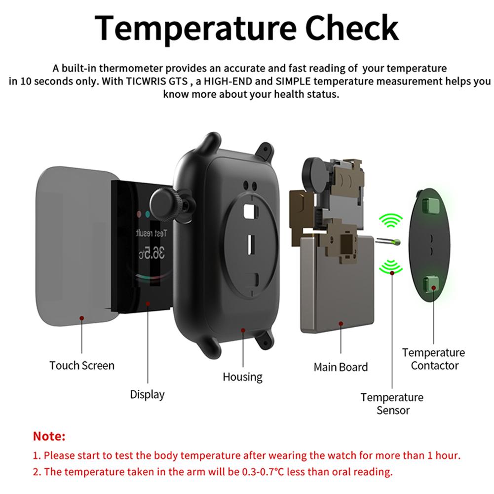 Smart Watch Body Temperature/ Blood Pressure/Heart Rate /Pedometer/ Waterproof And Much More!!