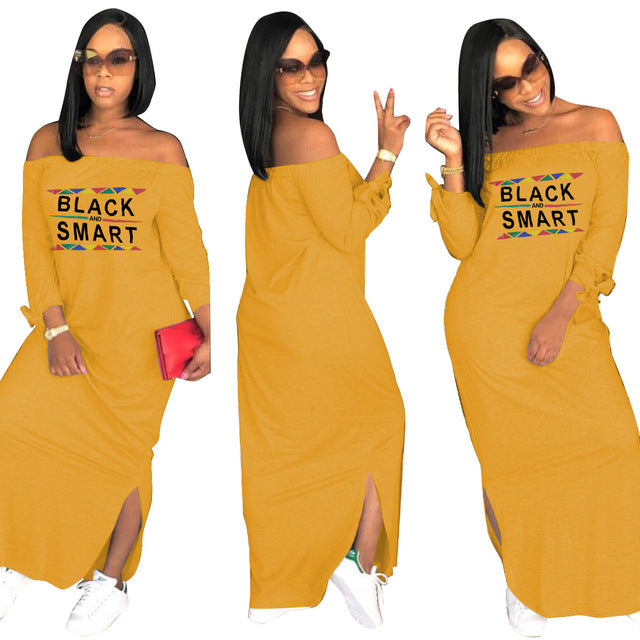 Black Smart Casual Loose Large Size Dress