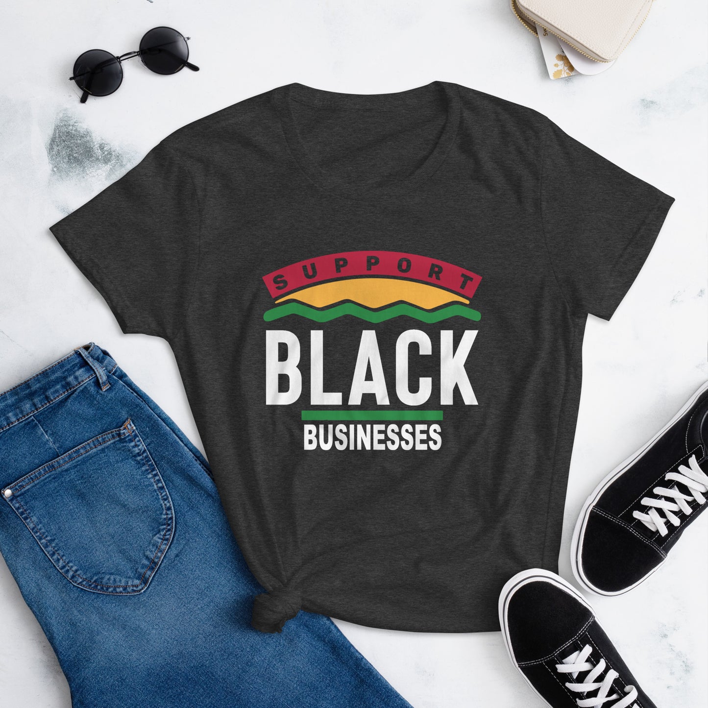 Women's Support Black Businesses T-shirt