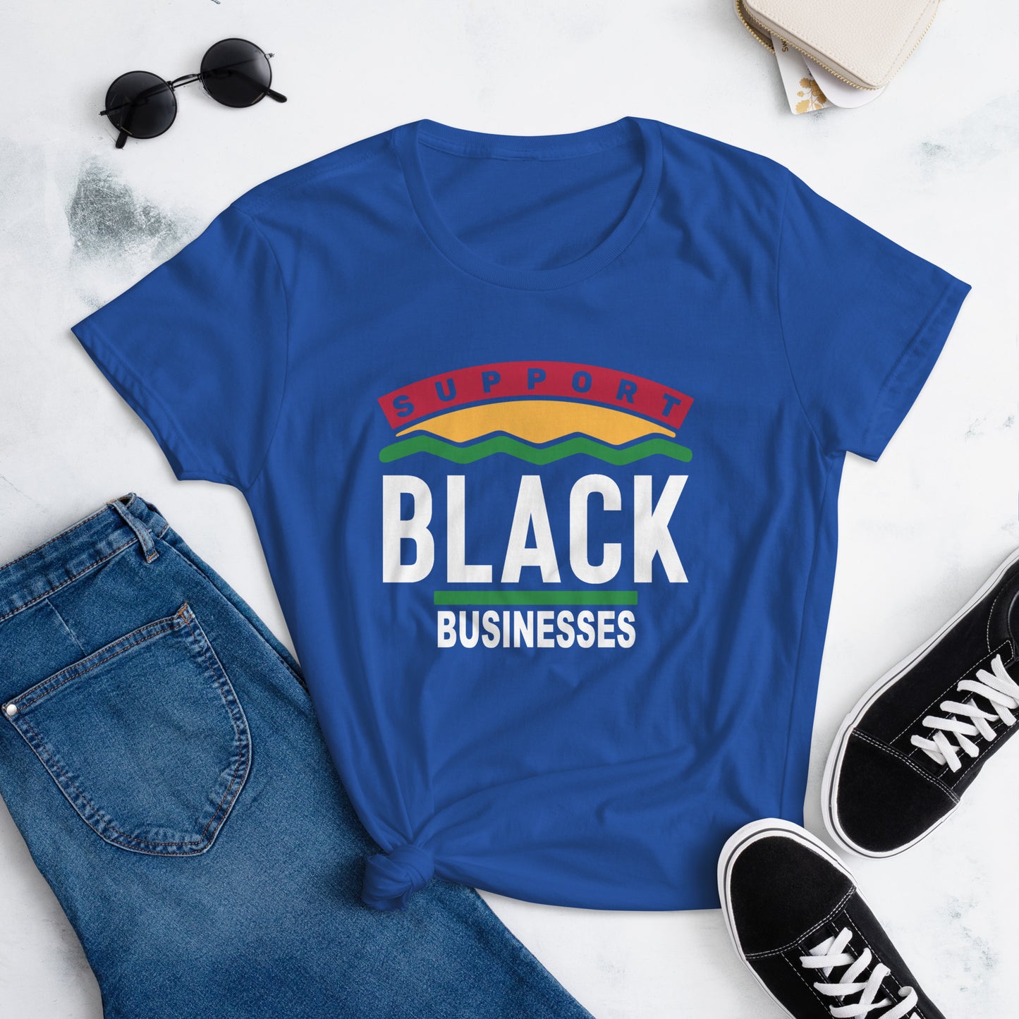 Women's Support Black Businesses T-shirt